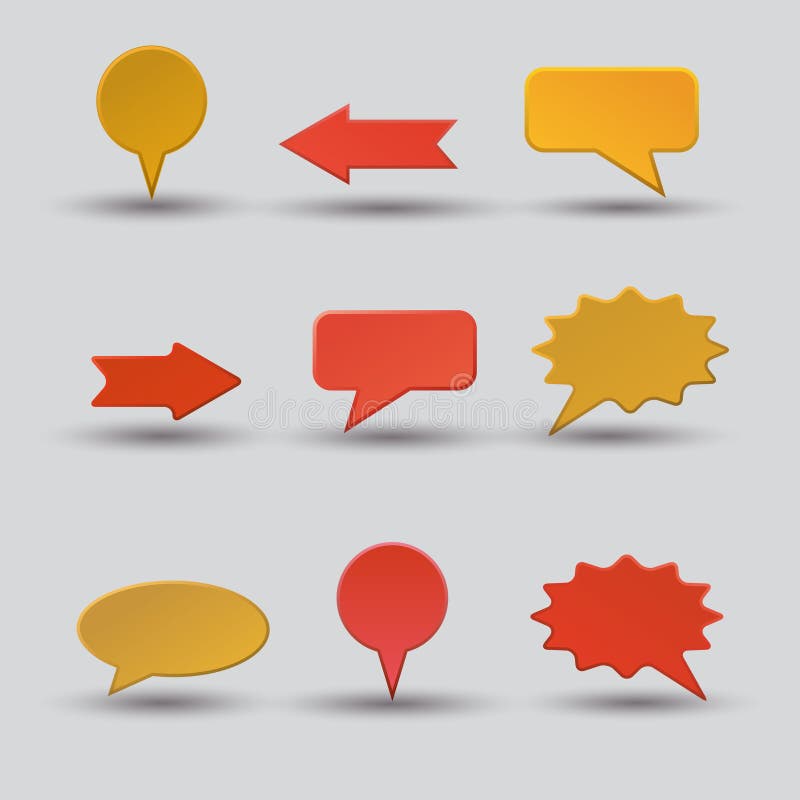 Advertising bubbles shapes stock vector. Illustration of think 147999544