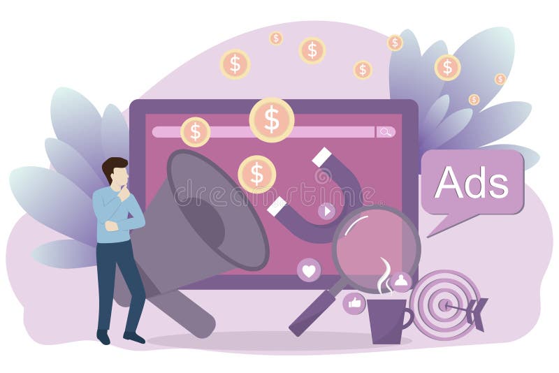 Advertising concept stock illustration