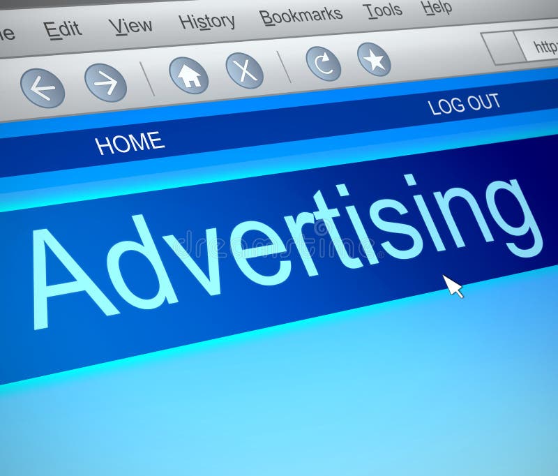 Advertising concept. royalty free illustration