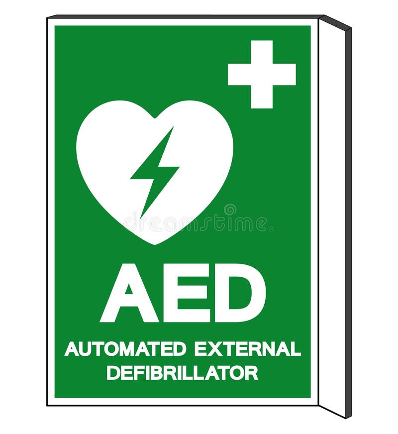 AED Automated External Defibrillator Symbol Sign, Vector Illustration, Isolate On White Background Label .EPS10 stock illustration AED Automated External Defibrillator Symbol Sign, Vector Illustration, Isolate On White Background Label .EPS10 stock illustration