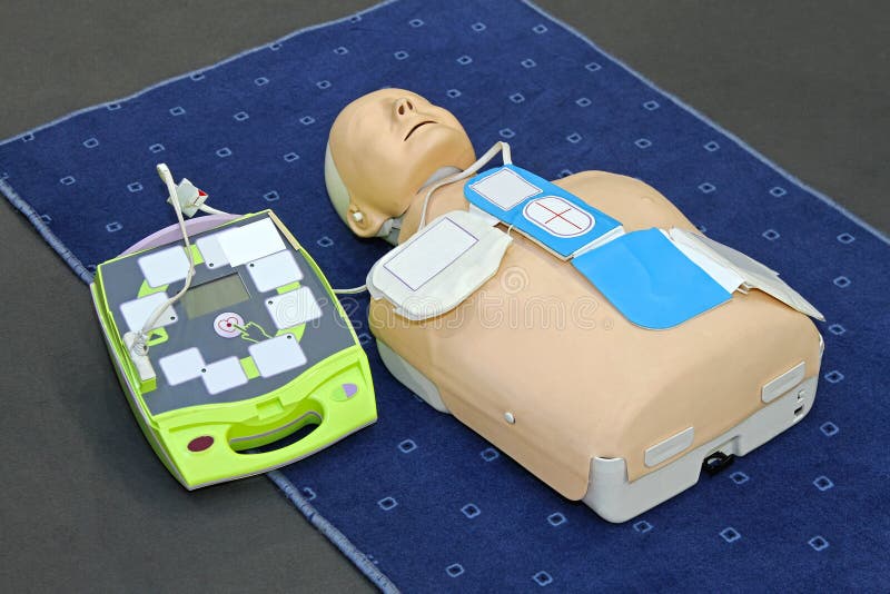 AED-model stock foto's