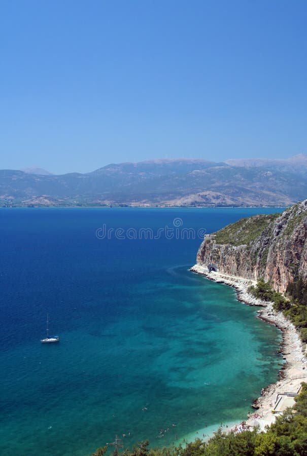 Aegean sea coast near Nafplio