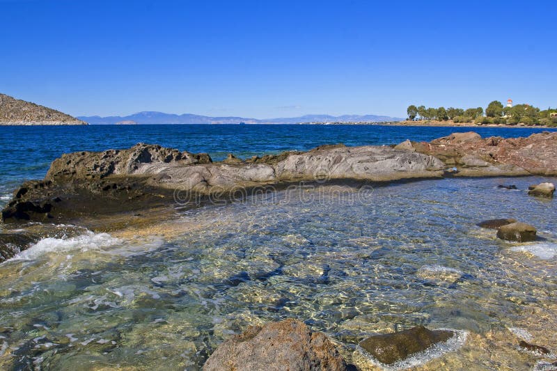 Aegina-Insel im Mittelmeer nahe Athen, Griechenland lizenzfreie stockfotos Aegina-Insel im Mittelmeer nahe Athen, Griechenland lizenzfreie stockfotos