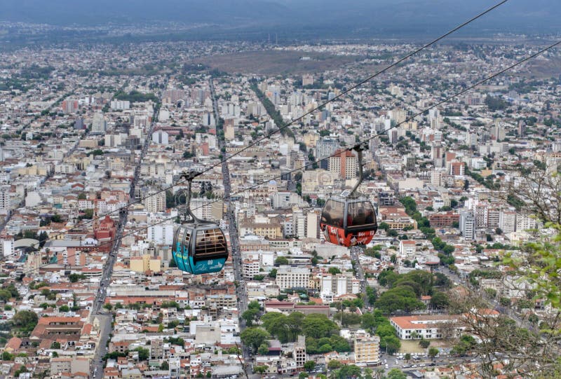 Aereal salta argentina cidade vista por cabo destinos de transporte por cabo férias