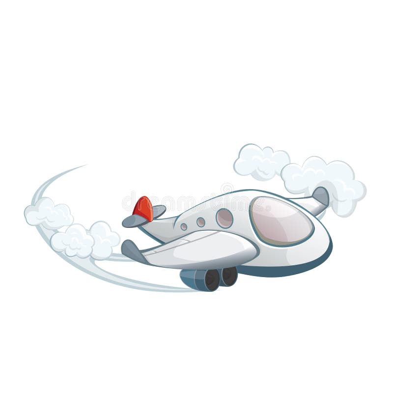 Aereo nel cielo illustrazione di stock Aereo nel cielo illustrazione di stock