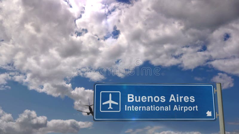 Aereo a reazione atterrato a Buenos Aires Argentina