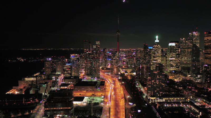 Aerial Canada Toronto July 2017 Night 4K Inspire 2