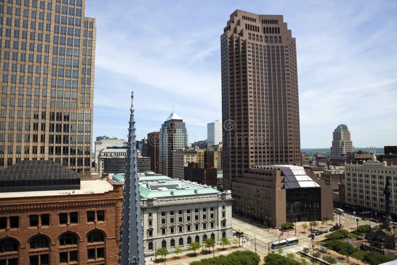 Aerial Cleveland stock photography
