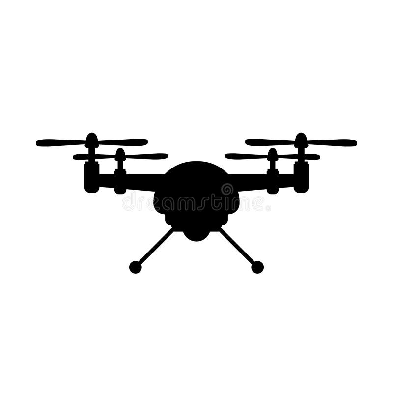 Aerial drone icon â€“ vector illustration