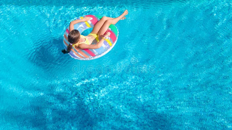 Girl in the swimming pool stock image. Image of portrait - 4735657