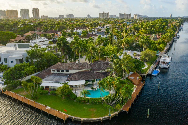Aerial Foto Luxusimmobilie Fort Lauderdale FL