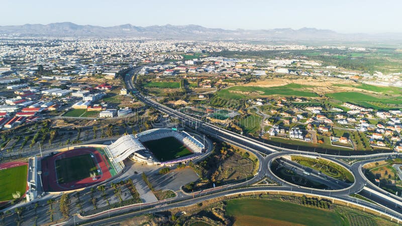 Aerial GSP stadium, Nicosia