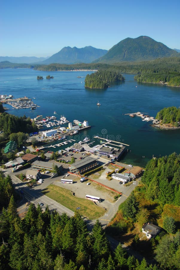 Aerial Image Of Tofino, BC, Canada Stock Image - Image Of Clayoquot ...