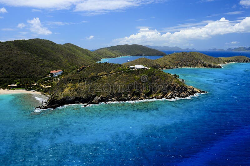 Aerial Island View stock photos