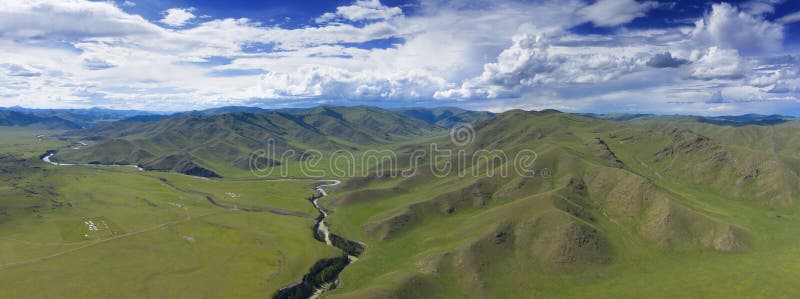 aerial-landscape-orkhon-valley-mongolia-