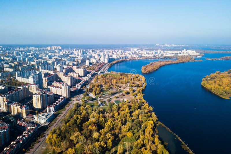 Natalka park in Obolon district in Kyiv