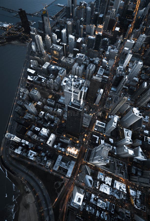 Aerial overhead shot of urban modern business architecture stock photography Aerial overhead shot of urban modern business architecture stock photography