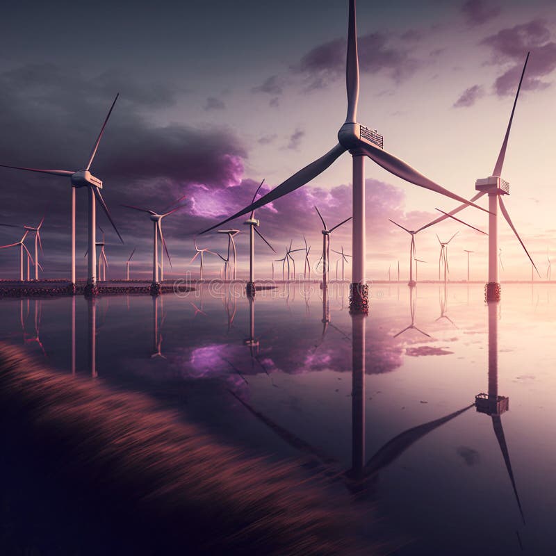Aerial Panoramic View Of Wind Farm Or Wind Park With High Wind Turbines aerial-panoramic-view-of-wind-farm-or-wind-park-with-high-wind-turbines