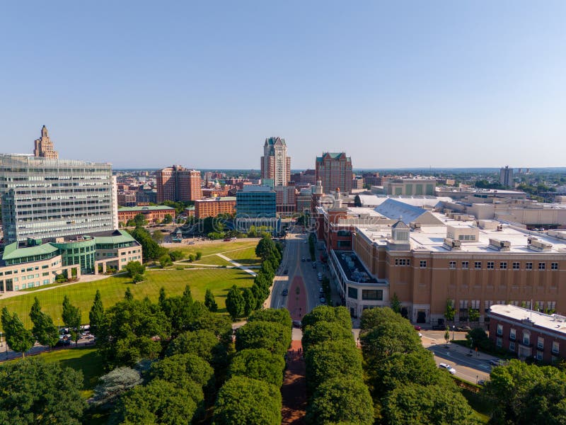 Aerial Photo Downtown Providence Rhode Island
