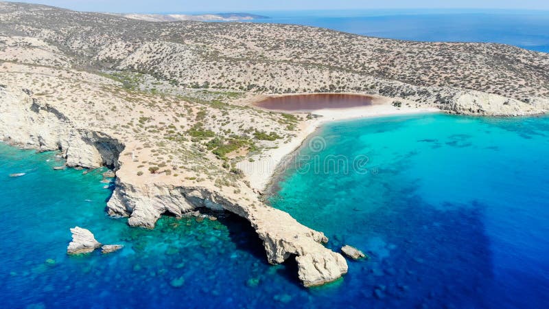 Aerial photos of Gavdos island, Crete, Greece