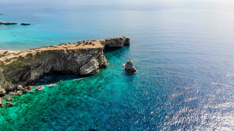 Aerial photos of Gavdos island, Crete, Greece