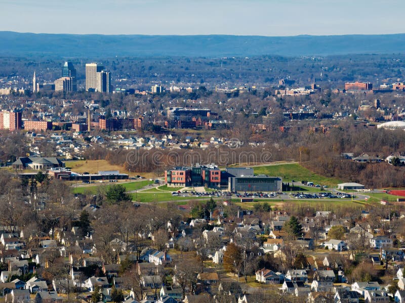 Aerial of Springfield, Massachusetts, United States on Beautiful ...