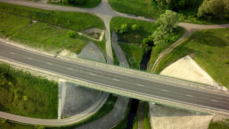 Aerial Top View of on Road royalty free stock image Aerial Top View of on Road royalty free stock image
