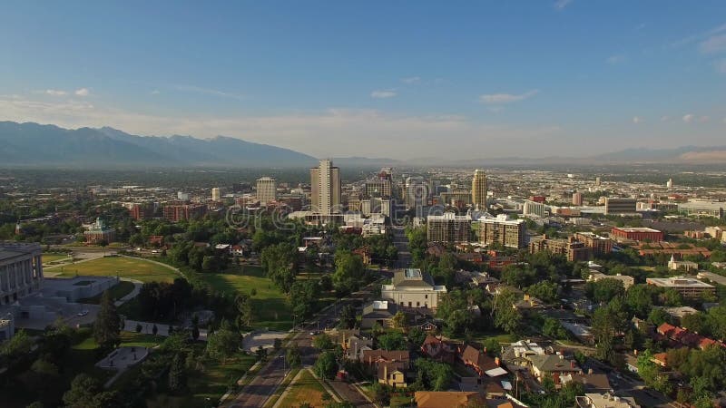 Aerial Utah Salt Lake City