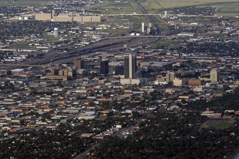 Aerial View of Amarillo, Texas