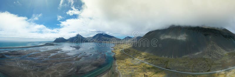 Aerial view of amazing iceland landscapes royalty free stock photos Aerial view of amazing iceland landscapes royalty free stock photos