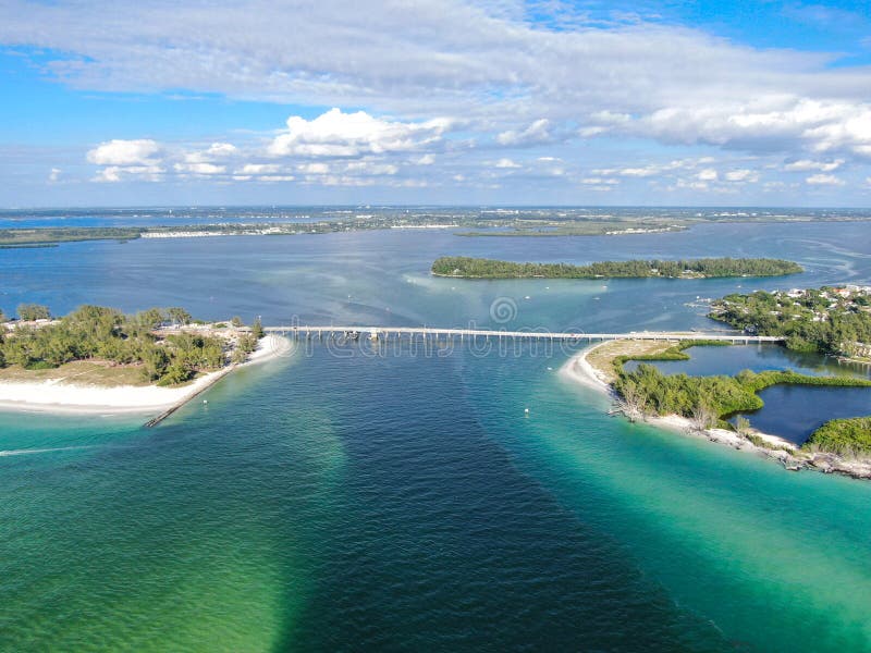 Aerial View of Anna Maria Island Beaches Stock Photo Image of florida