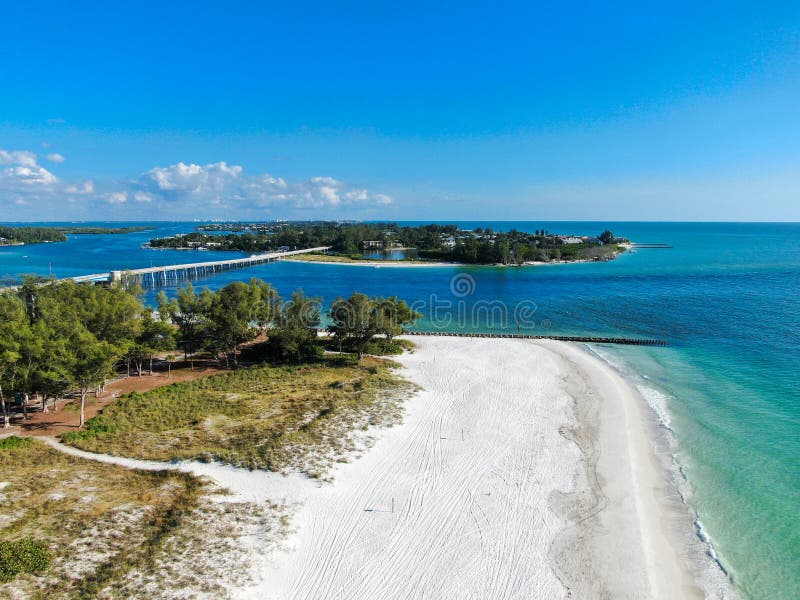 Aerial View of Anna Maria Island Beaches Stock Photo Image of resting