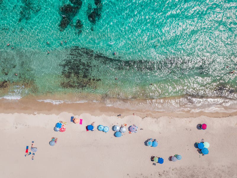 Aerial view of a beach stock image Aerial view of a beach stock image