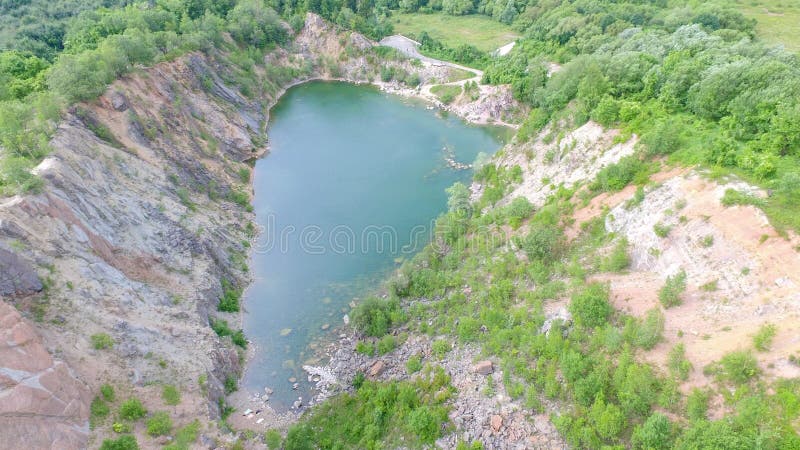 Aerial View of Benatina Lake Also Called Small Croatia, Slovakia