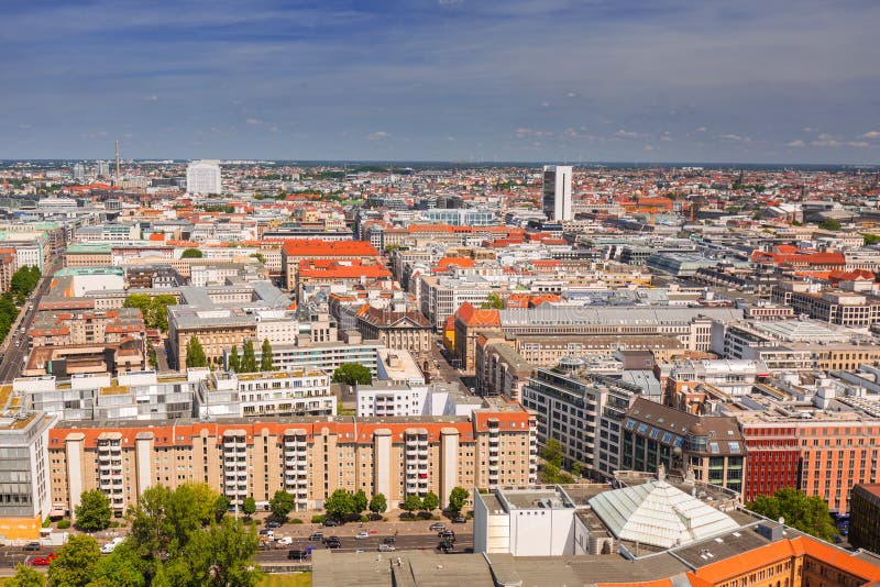 Aerial view of Berlin city stock image. Image of berlin - 114272337