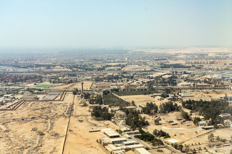 Aerial view of Cairo city