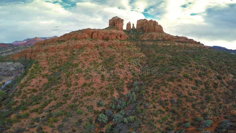 Aerial view of Cathedral Rock