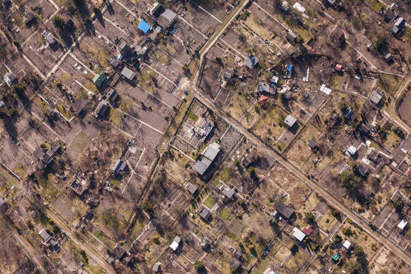 Aerial view of a city garden area stock photo Aerial view of a city garden area stock photo