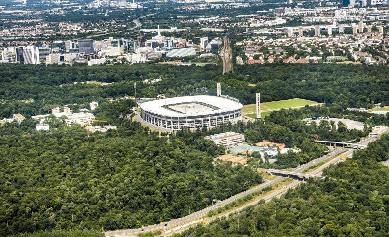 Frankfurt Main Alemanha Fevereiro 2019 Estádio Futebol Commerzbank Arena  Casa — Fotografia de Stock Editorial © vitaliivitleo #408086722