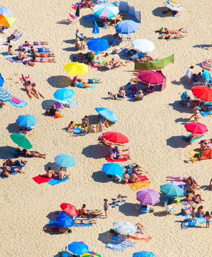 Crowded sea beach, Crimea editorial stock photo. Image of sand - 68337853