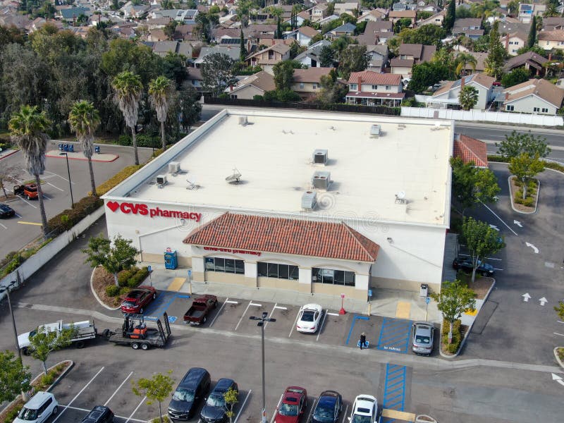 Aerial View Of Cvs Pharmacy Retail Location Cvs Is The Largest