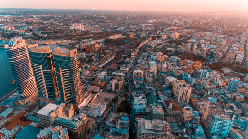 Aerial View Of Dar Es Salaam City Tanzania Stock Image Image Of Architecture Aerial 143911721