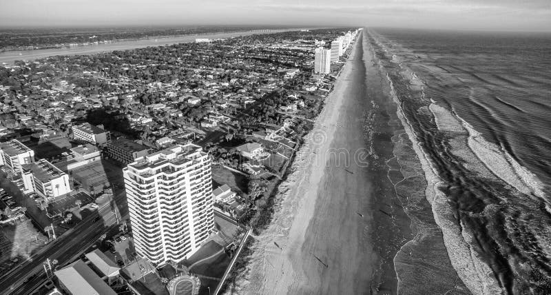 Aerial view of Daytona Beach, Florida royalty free stock images Aerial view of Daytona Beach, Florida royalty free stock images