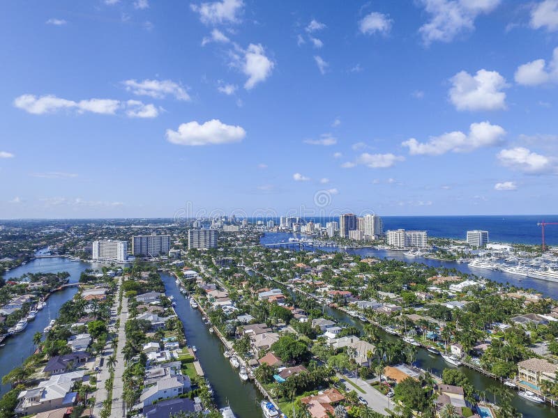 Aerial View Delray Beach, Florida Stock Photo Image of palm, beach