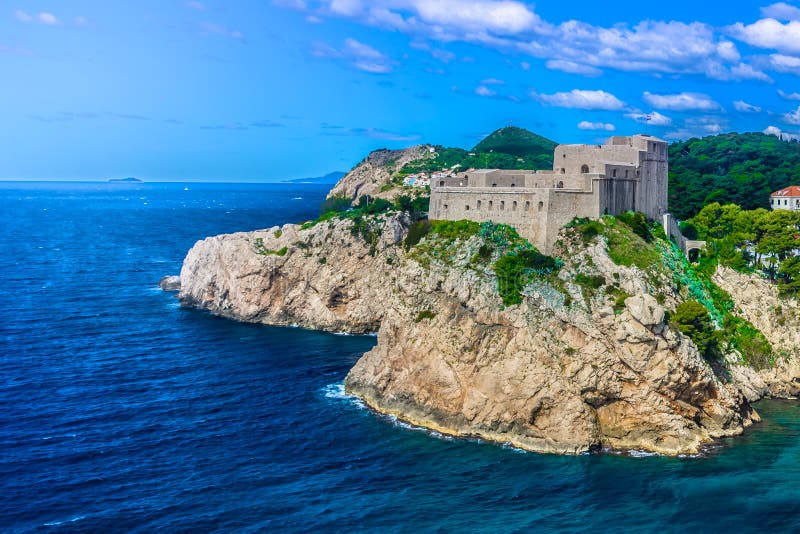 Fort Lawrence by the sea, Dubrovnik Croatia.