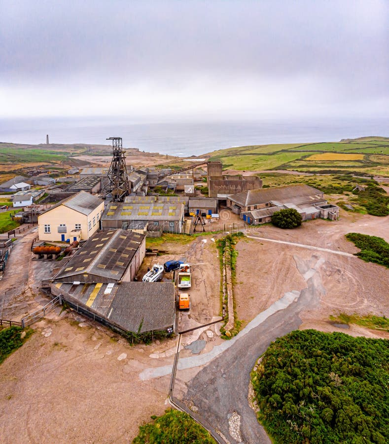 Tin Mines, Cornwall, England. Stock Photo Image of scenic, buildings