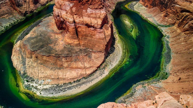 Aerial view of Horseshoe Bend gorge, Arizona stock images Aerial view of Horseshoe Bend gorge, Arizona stock images