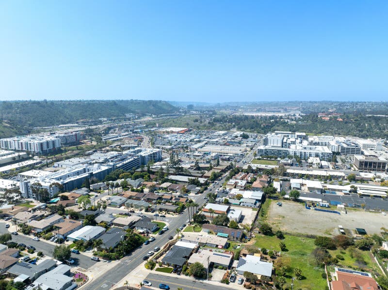 Aerial View of House in San Diego Suburb California USA Stock Image Aerial View of House in San Diego Suburb California USA Stock Image