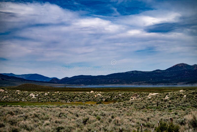 Aerial View of The Hunewill Ranch Near Bridgeport, California royalty free stock photo Aerial View of The Hunewill Ranch Near Bridgeport, California royalty free stock photo