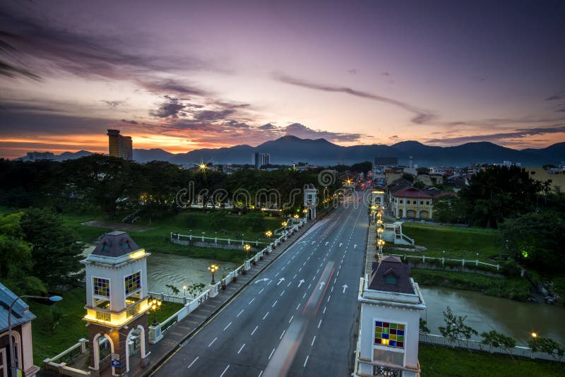 Aerial View of Ipoh,Perak,Malaysia Stock Image - Image of city, light